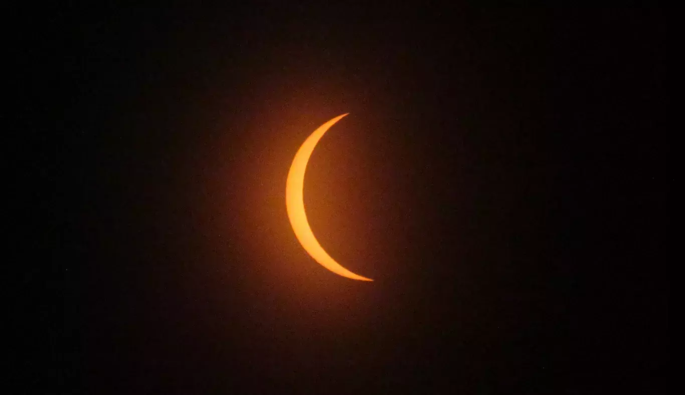 Momentos antes del eclipse solar total 2024 en Torreón desde el Tec de Monterrey campus Laguna