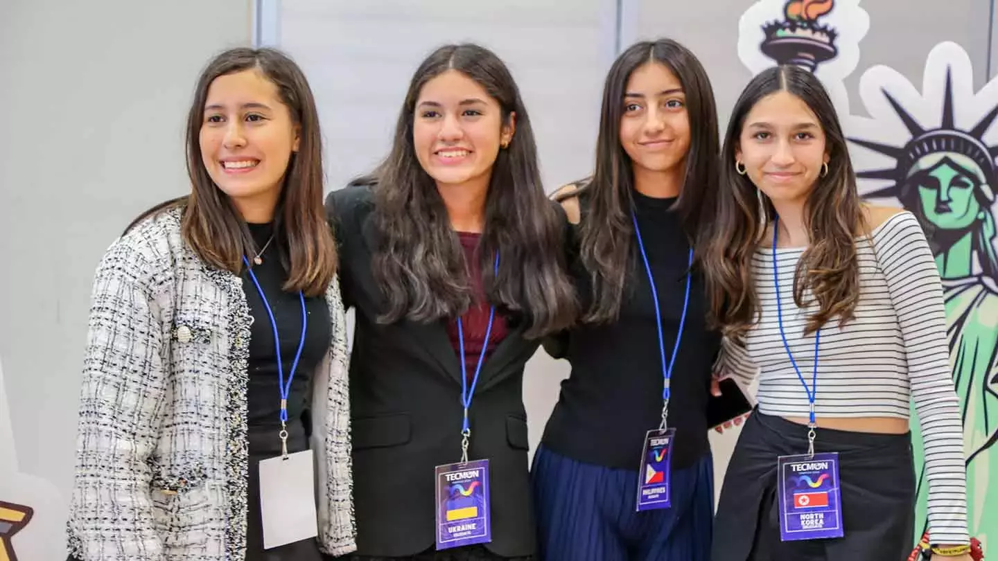 estudiantes en TECMUN en Tec Campus Tampico