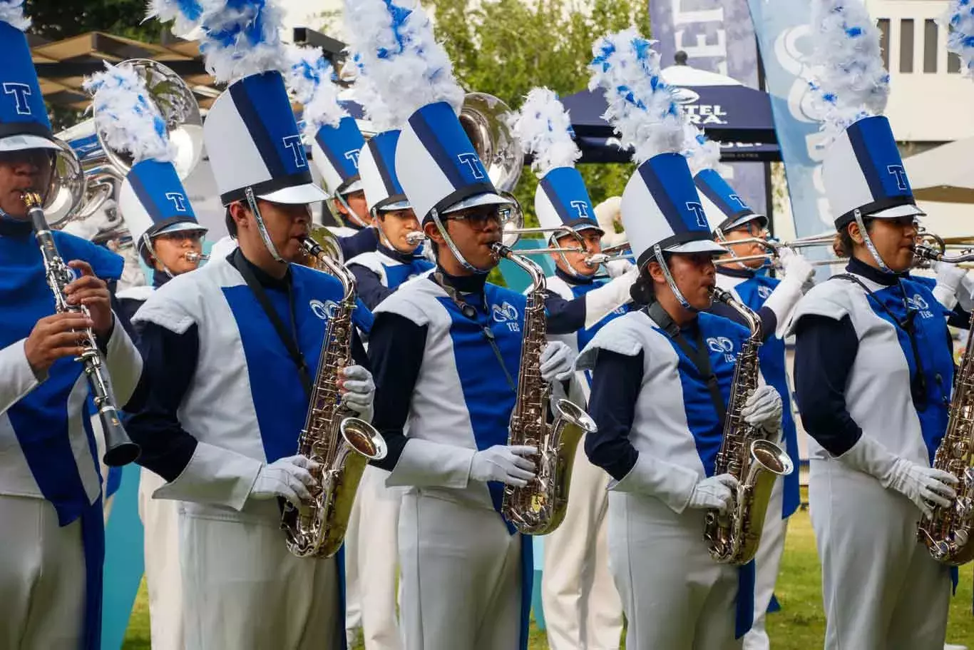 La Marching Band presente en el evento