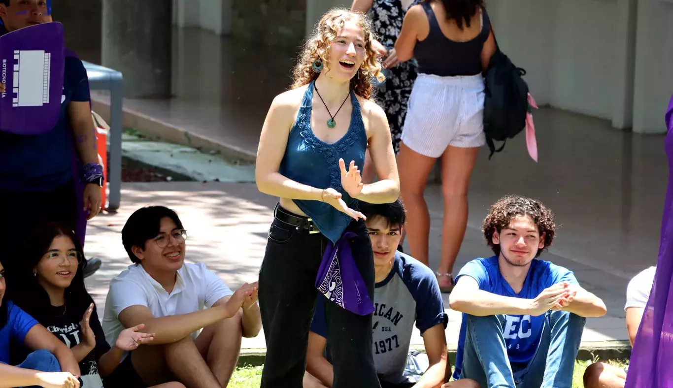 Alumna foránea convive con otros estudiantes.