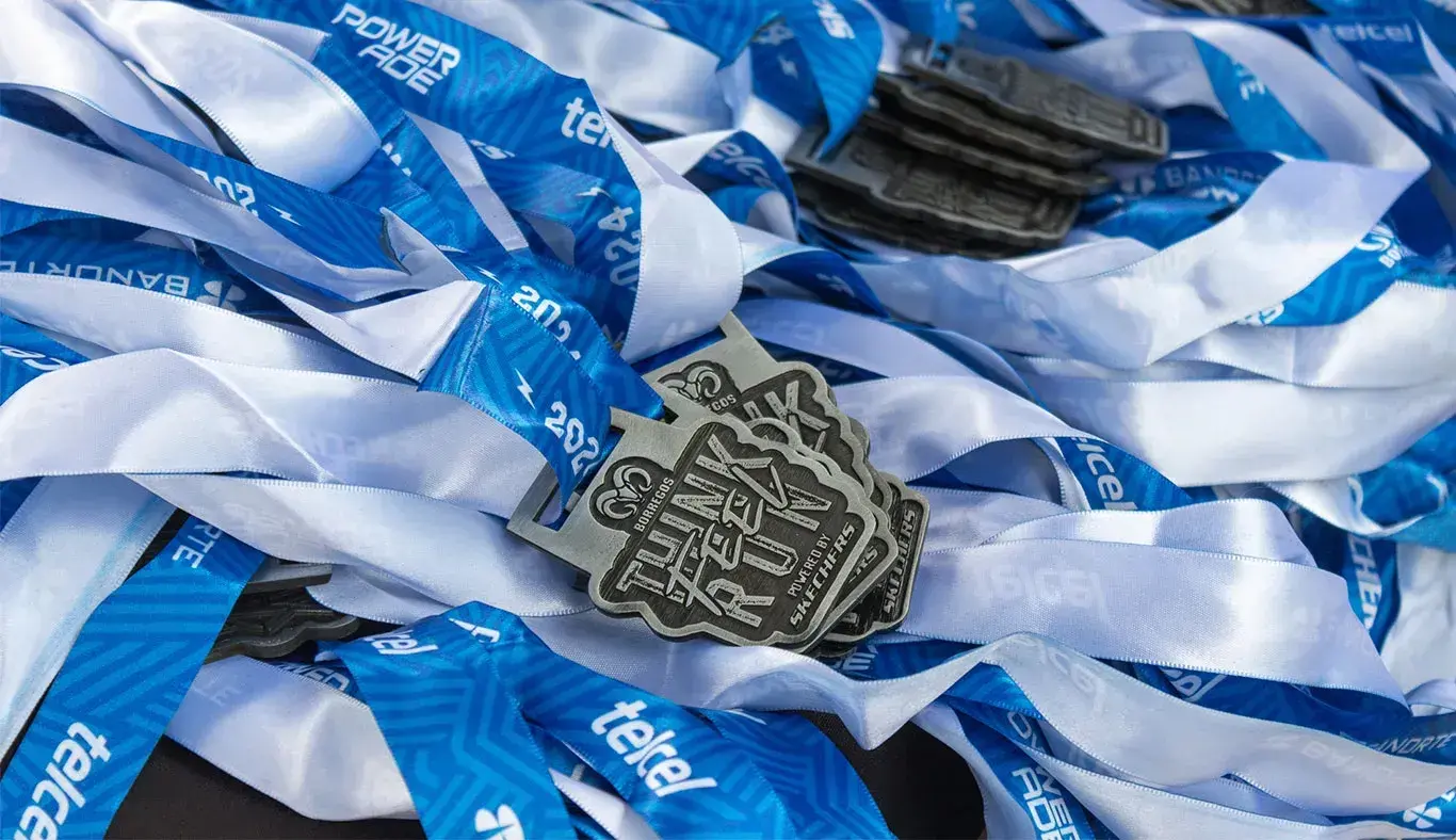 Medallas entregadas a los participantes 