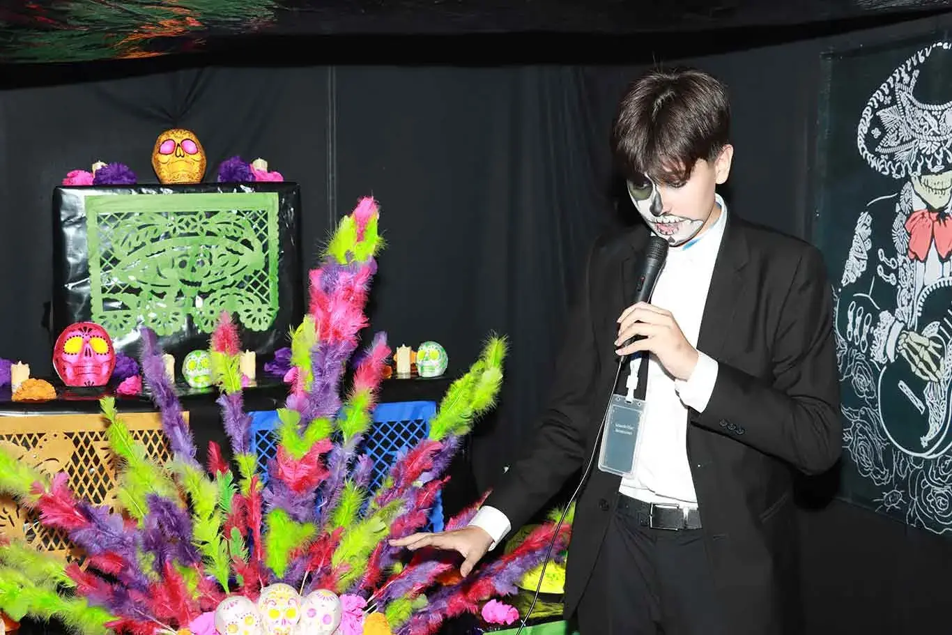 Fiesta del día de muertos en PrepaTec Santa Anita.