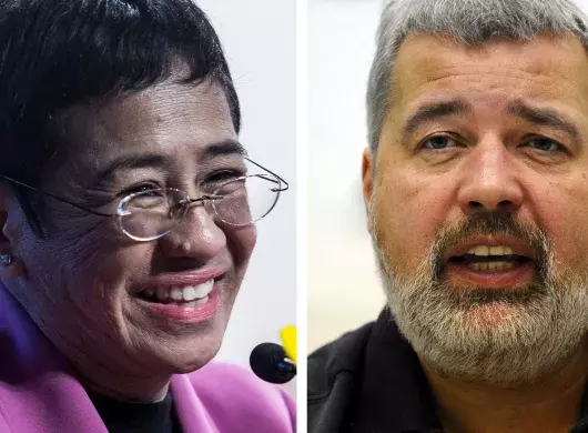 María Ressa y Dmitry Muratov fueron los ganadores del Nobel de la Paz 2021