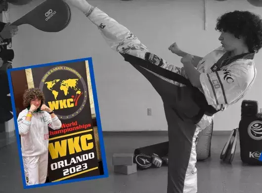 Paulina Delgado, estudiante de 5to. semestre de la PrepaTec Cuernavaca, gana medalla de plata representando a México en el  WKC World Championships 2023, mundial organizado por la WKC “World Karate Commission”. 