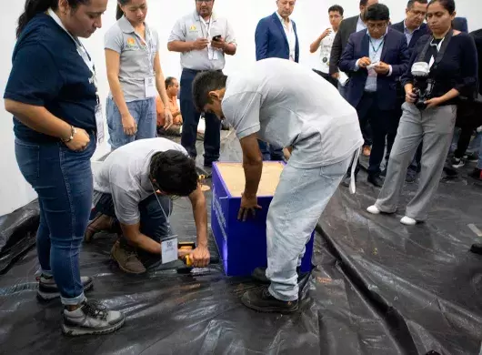 Concurso geomuros, que ganó el Tec Guadalajara.