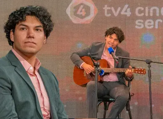 Osiris Gil compositor e interprete del tema principal de la serie de tv "Amor Sin Mentiras"