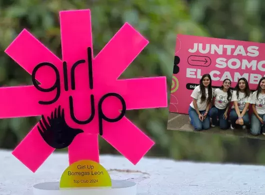 Premio de Girl Up Borregas León 2024 en el evento