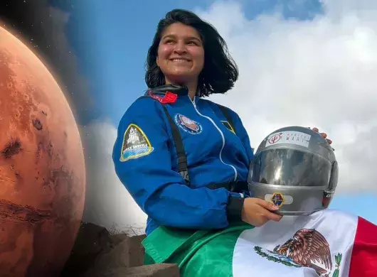 Ivana Millán, la primera biotecnología mexicana en convertirse en astronauta análoga tras representar a México en una misión de simulación a Marte.