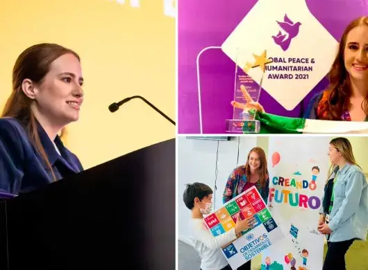 The young Mexican woman who supports children through her foundation 