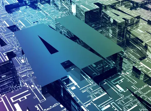 Ilustración conceptual de inteligencia artificial