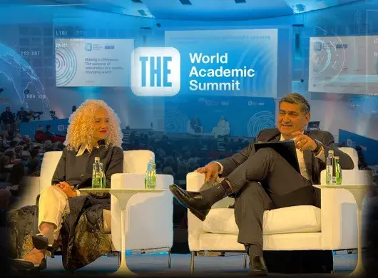 David Garza participa en panel de THE World Academic Summit, en Arabia Saudita