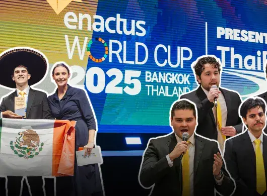 Montaje de jóvenes mexicanos