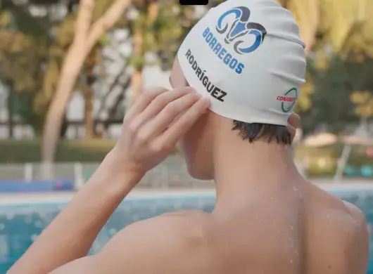 Juegos Centroamericanos nadador de PrepaTec Santa Anita. 