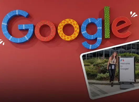 Ana en las instalaciones de Google