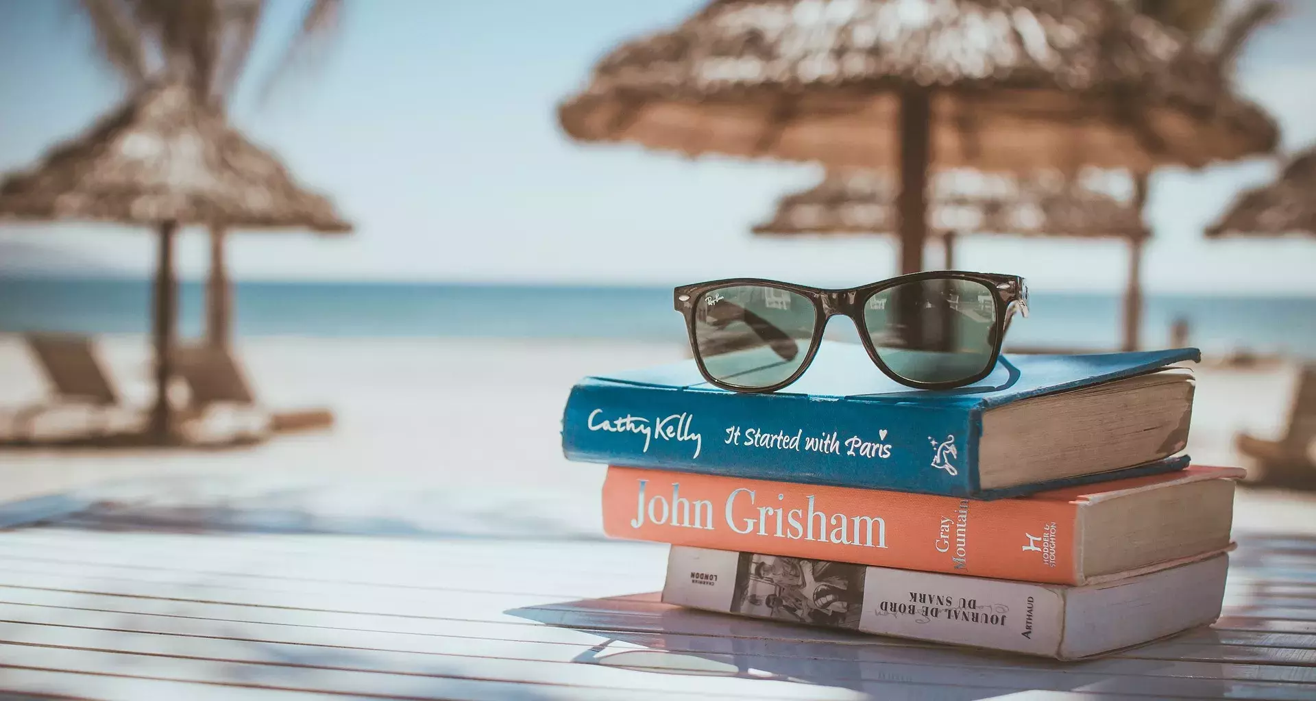 Libros en la playa