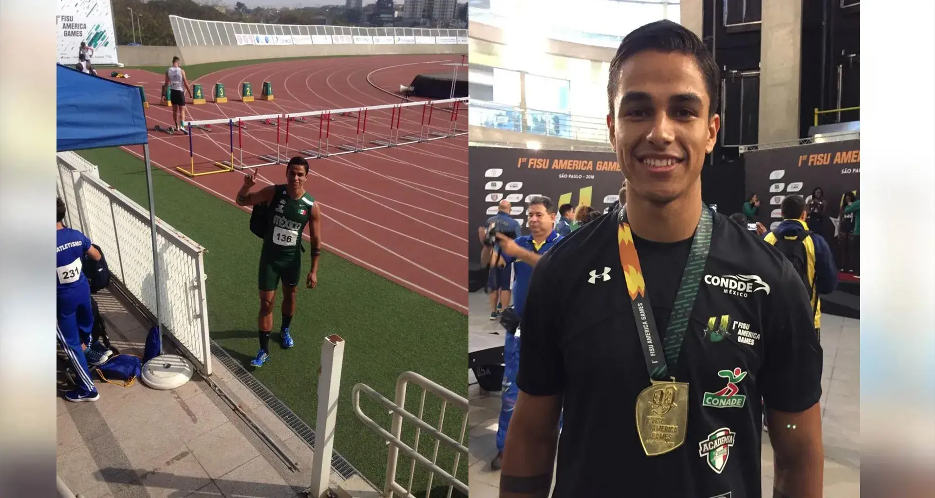Salvador García, ganador de oro en Juegos Panamericanos Universitario