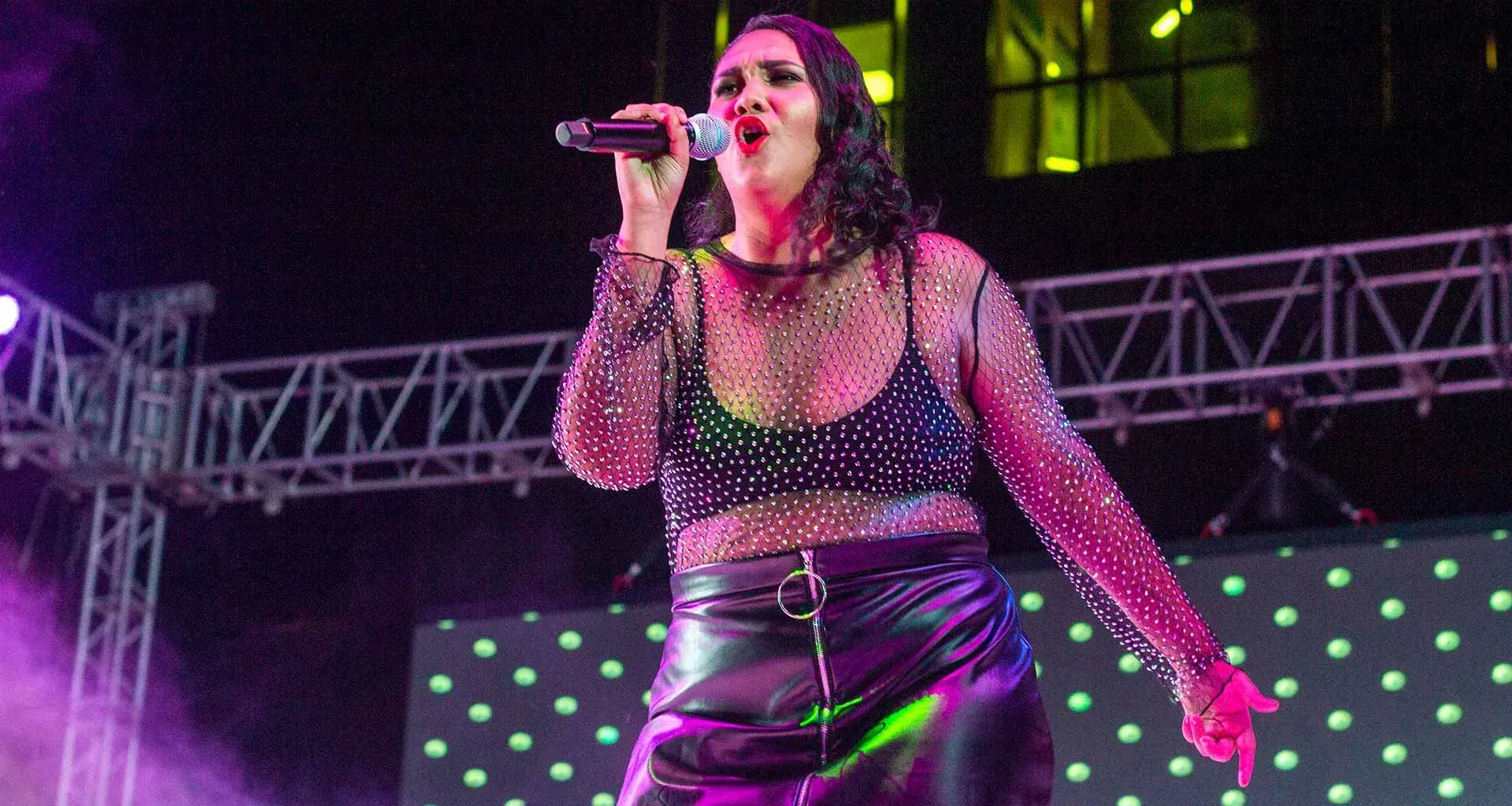 Victoria Rendón, durante su presentación en el Tecla Fest