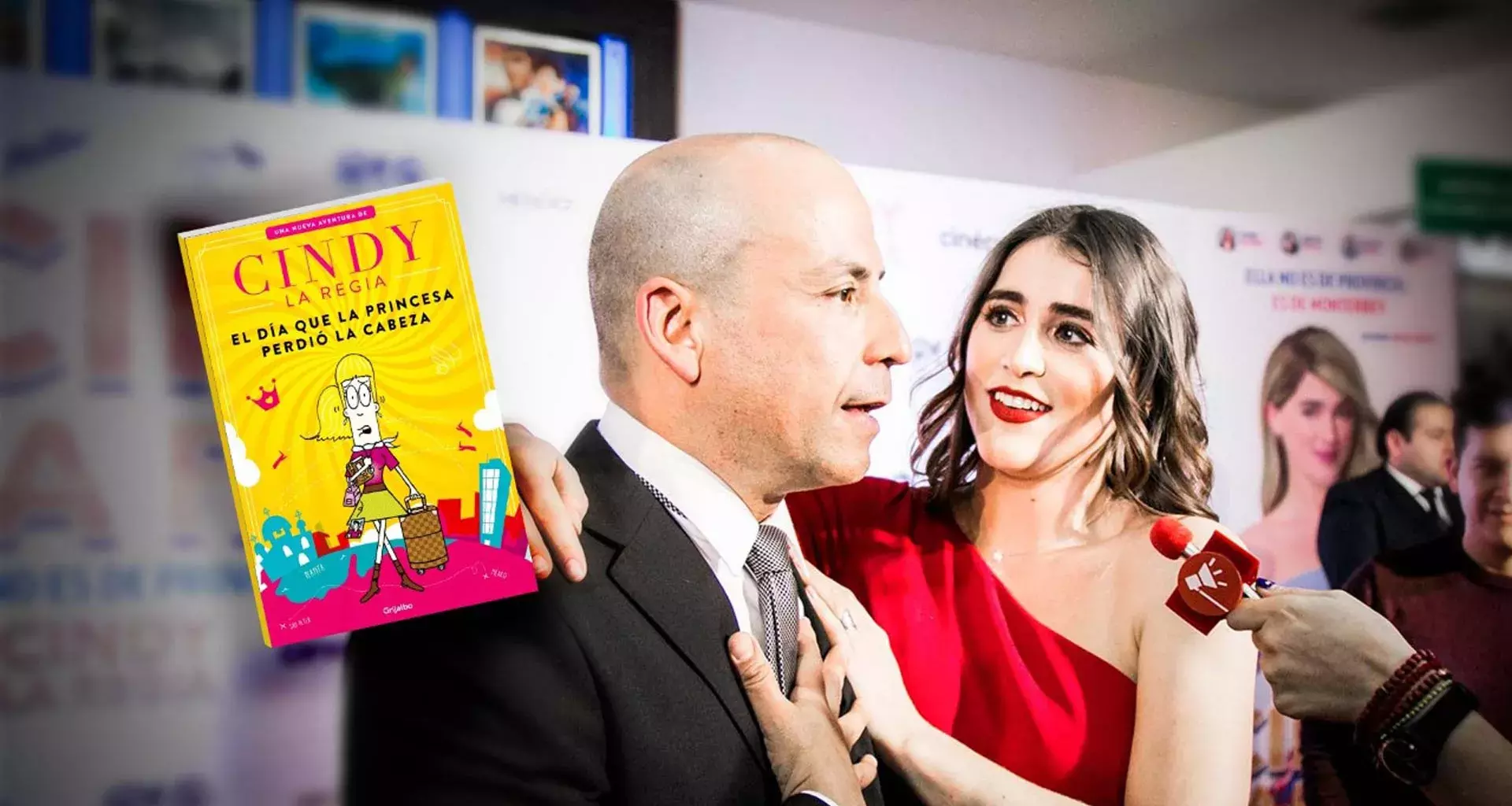 El EXATEC Ricardo Cucamonga y Cassandra Sánchez-Navarro, en la premiere de la película Cindy la Regia