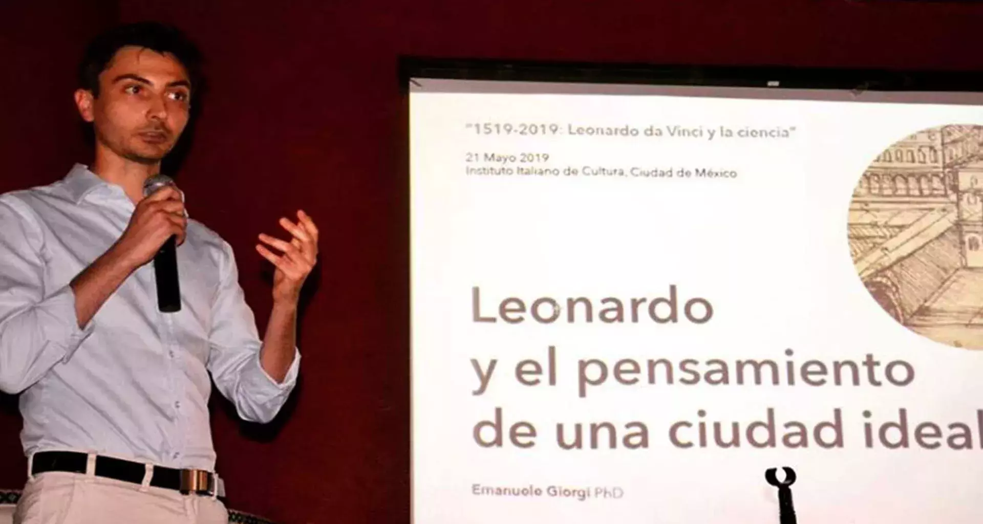 Conferencia Leonardo y el pensamiento de una ciudad ideal