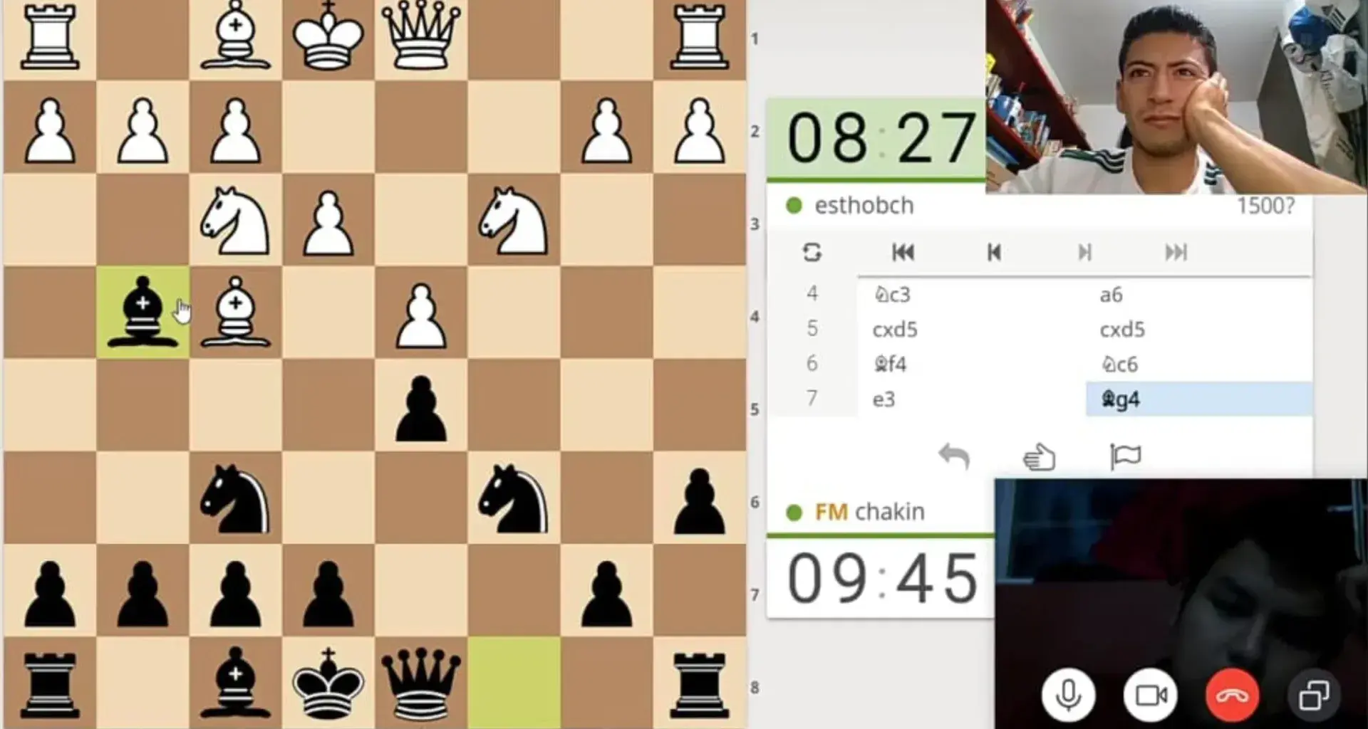 Isaac compitió en torneo internacional en línea