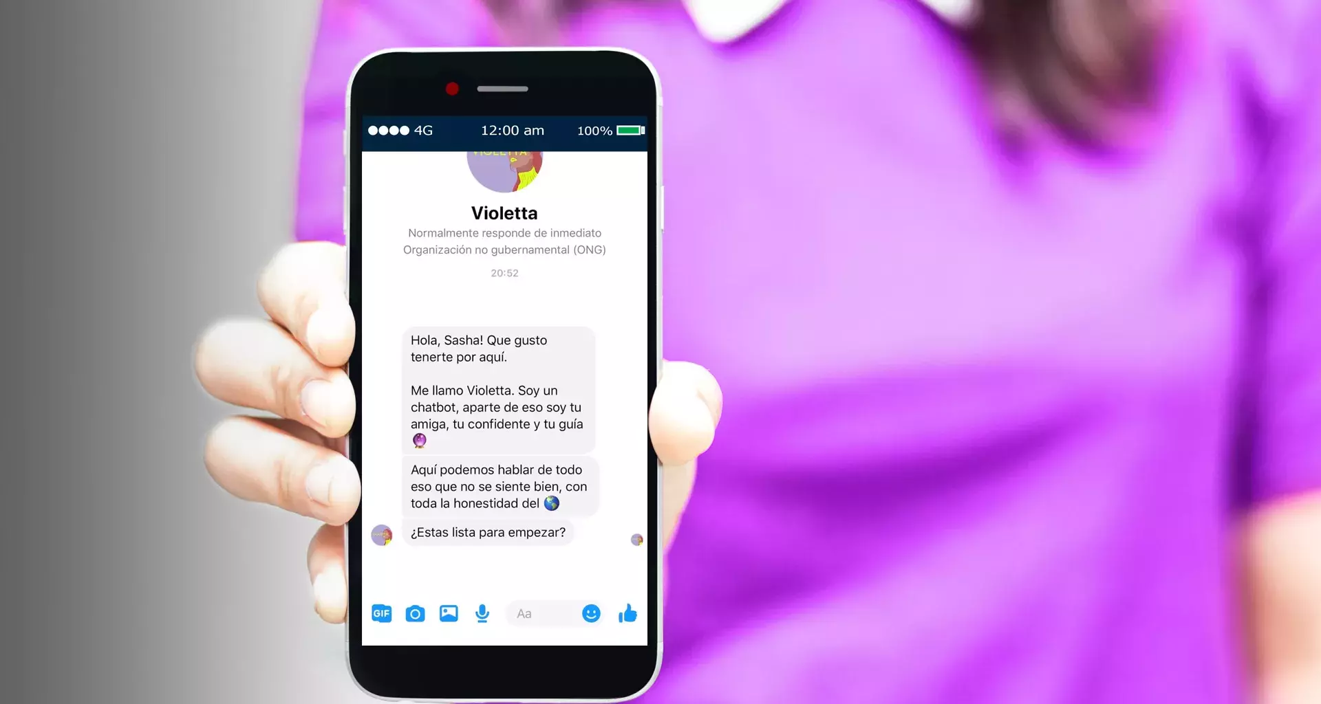 Violetta es una plataforma tipo chatbot que detecta y previene la violencia doméstica.