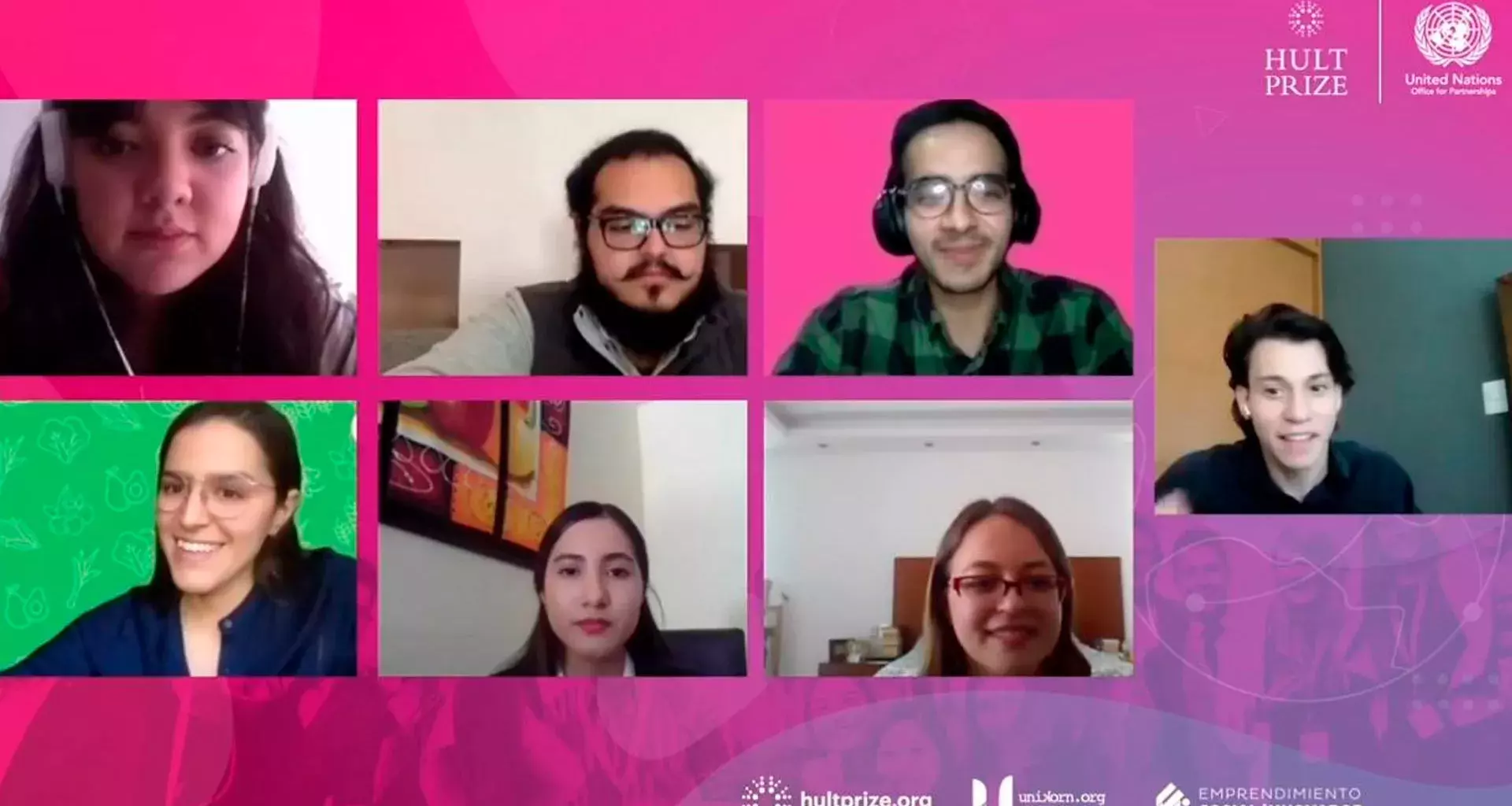 foto de zoom de estudiantes participantes del Hult Prize de Sinaloa