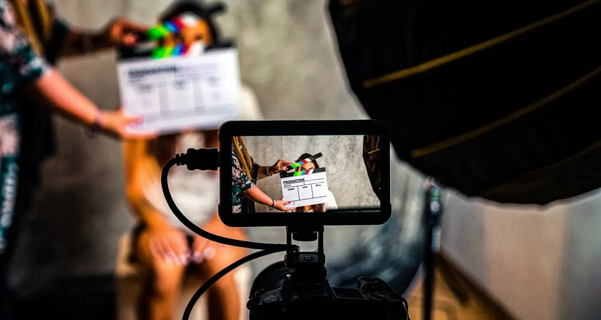 Cortometraje siendo grabado