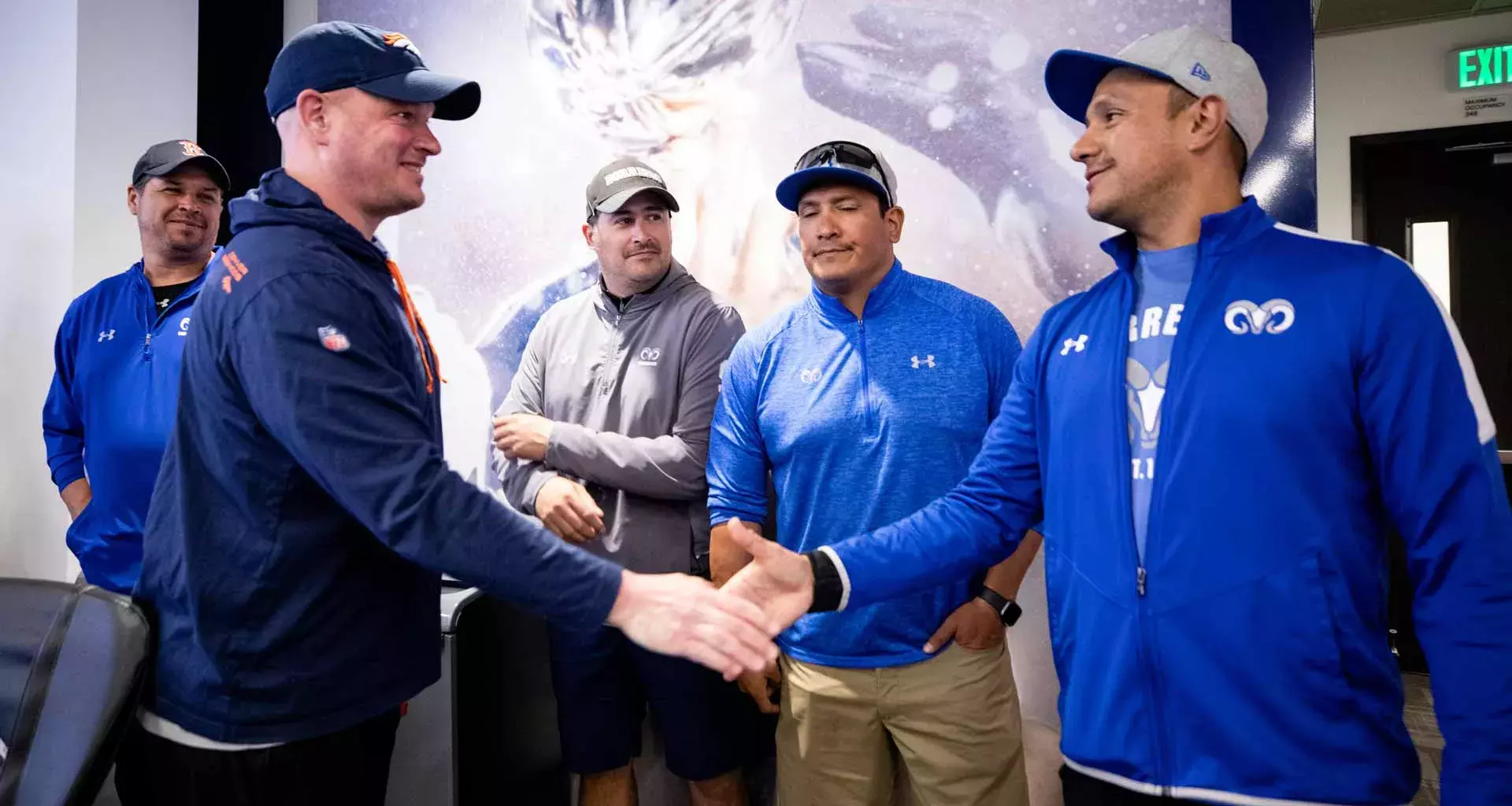 Touchdown! Borregos coaches train with Denver Broncos