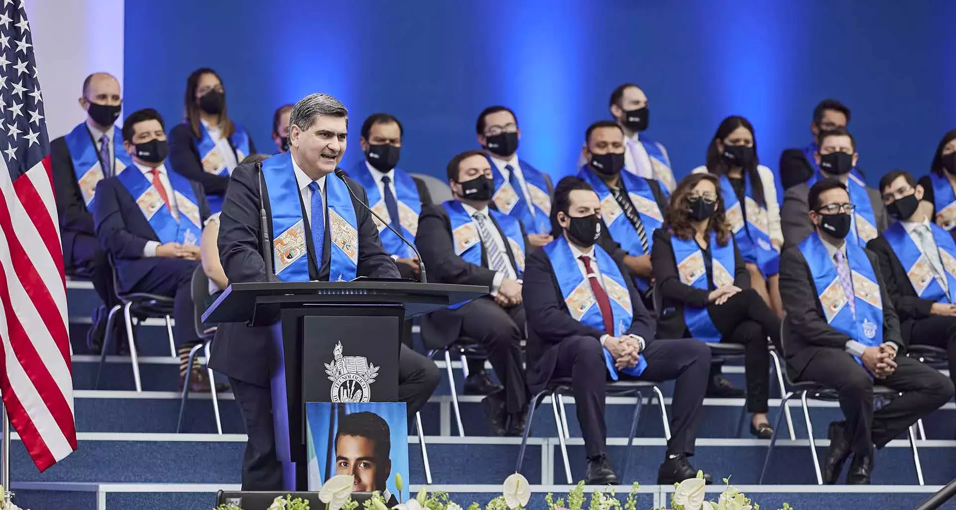 David Garza dirigió un mensaje a los recién graduados del campus Querétaro enfocado a que sean graduados transformadores de un cambio en su comunidad