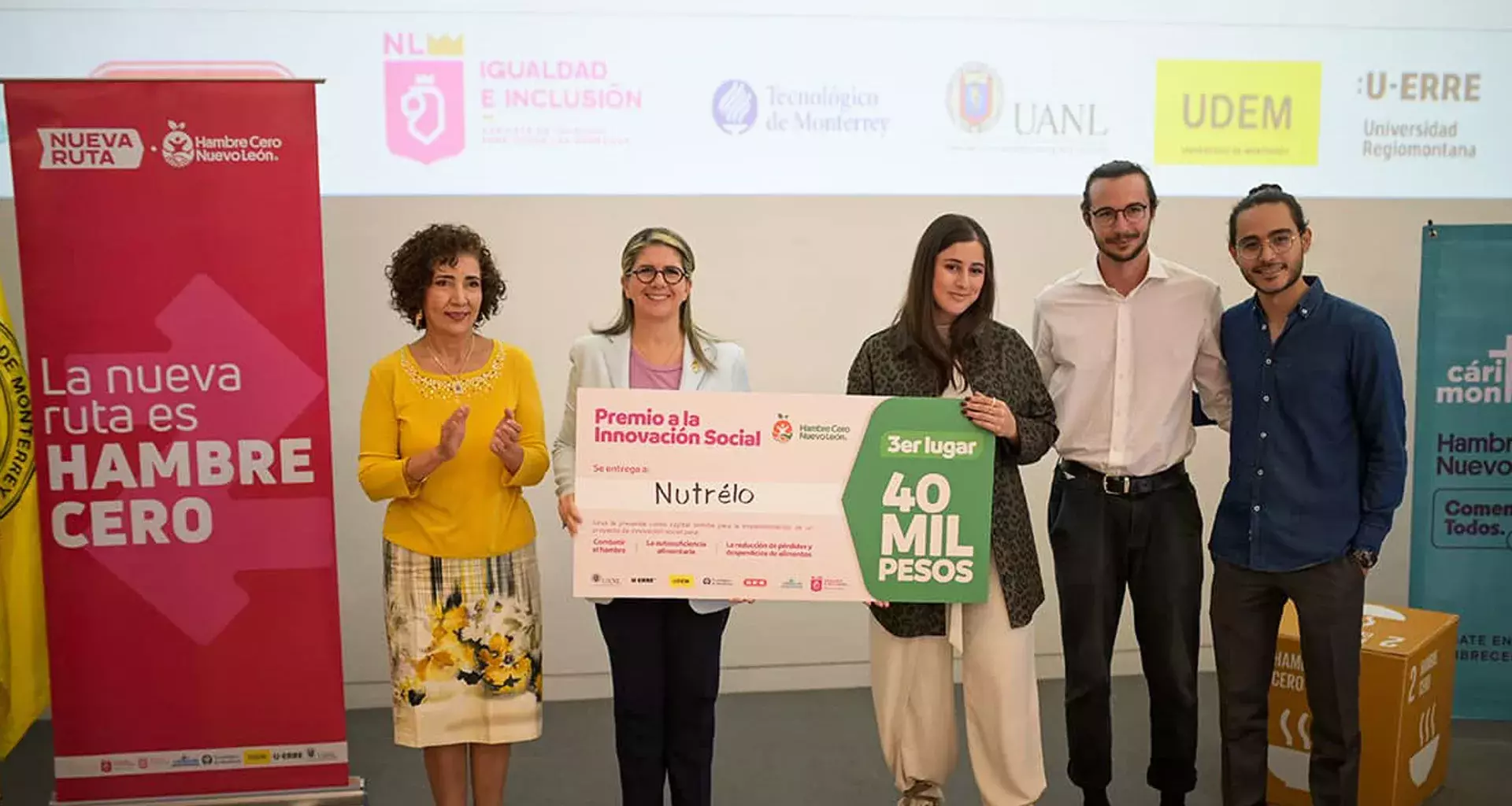 Premian a estudiantes de campus Monterrey por proyecto vs el hambre