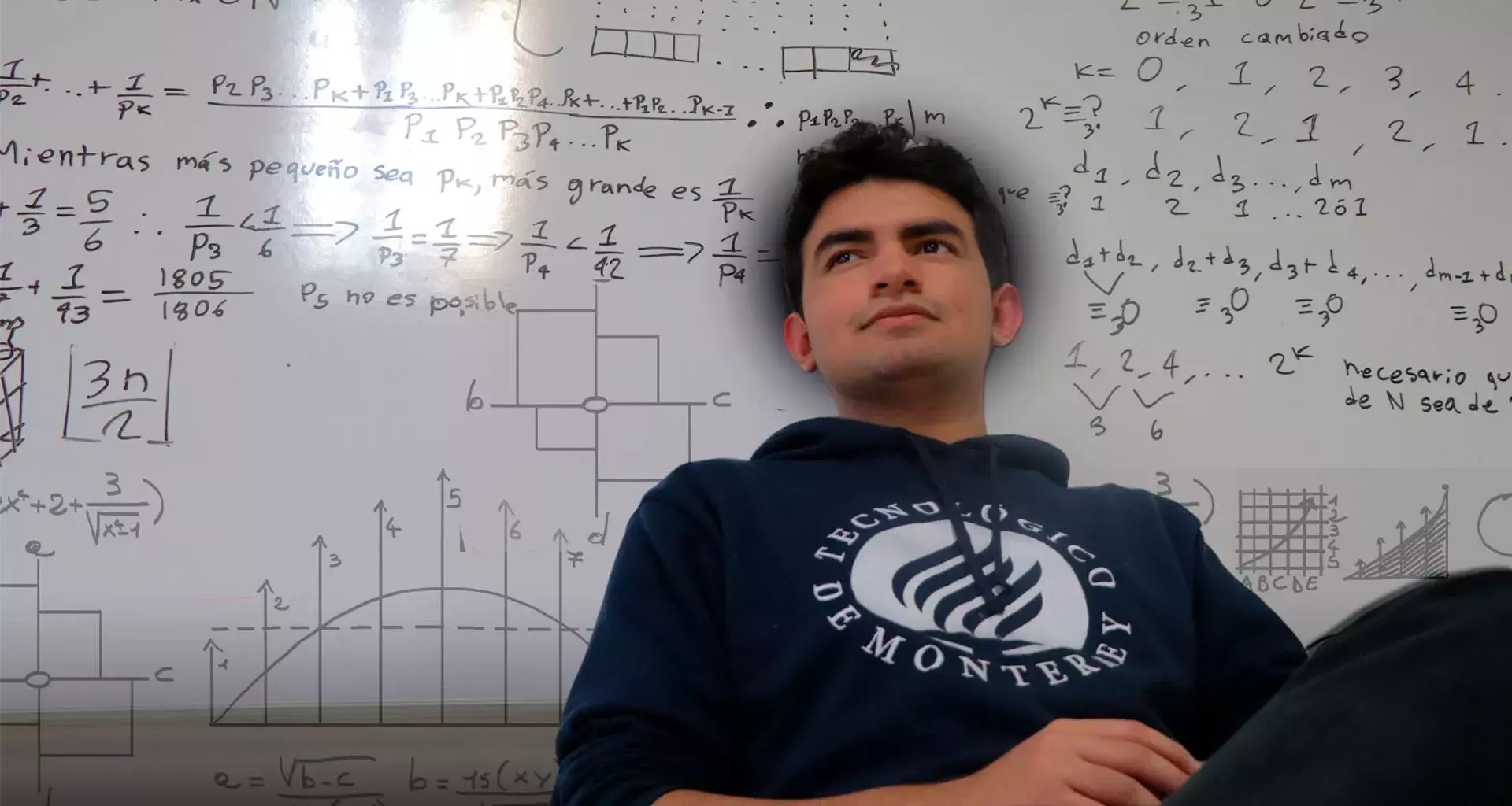 Mario Sifuentes destacado estudiante de PrepaTec en matemáticas