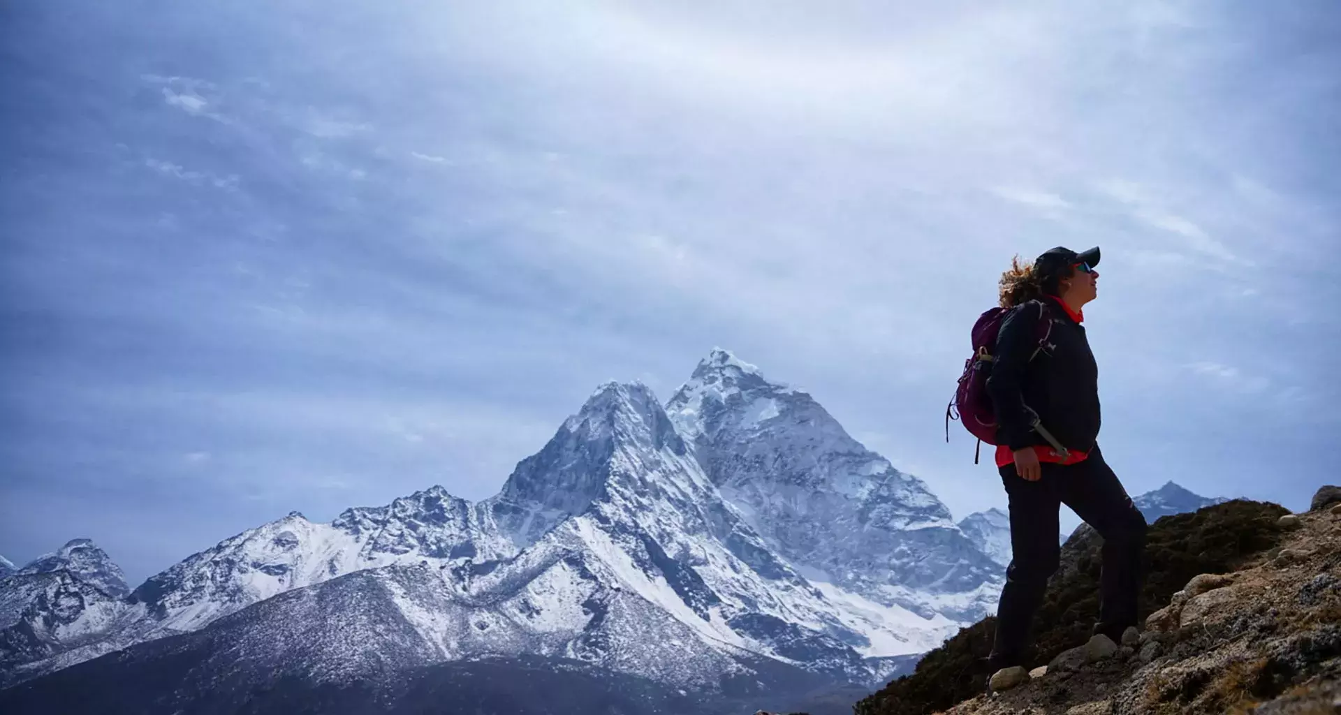 Andrea Dorantes frente al Everest