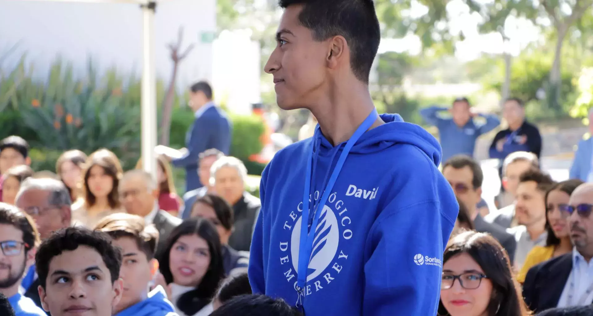 David Cano Rangel en un evento de Líderes del Mañana