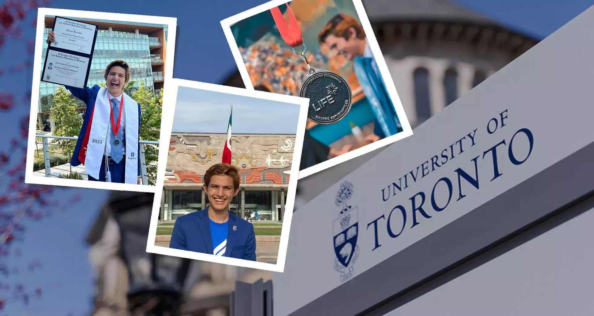 Egresado de PrepaTec campus Ciudad de México recibe beca completa para estudiar en la universidad de Toronto