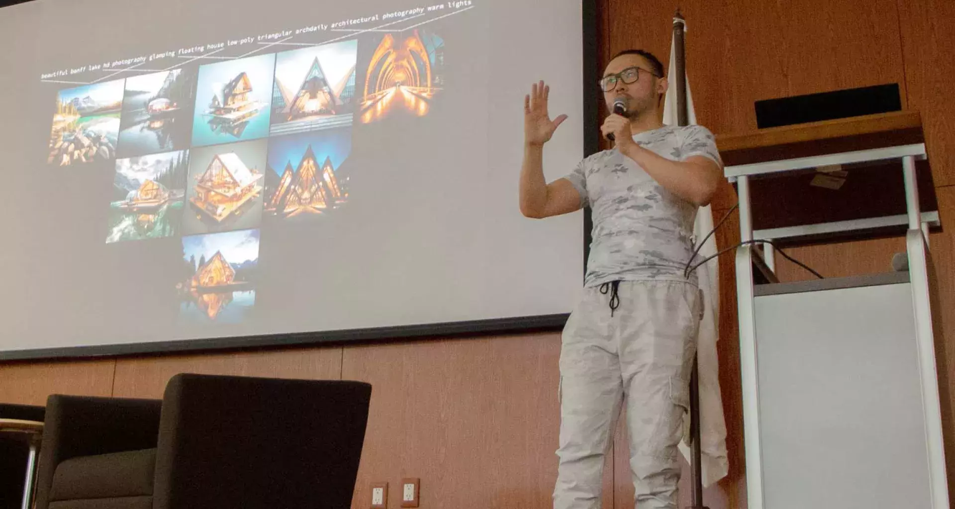 Aportaciones de la inteligencia artificial a la arquitectura fue el tema de la ponencia de Tim Fu en el Tec Guadalajara.