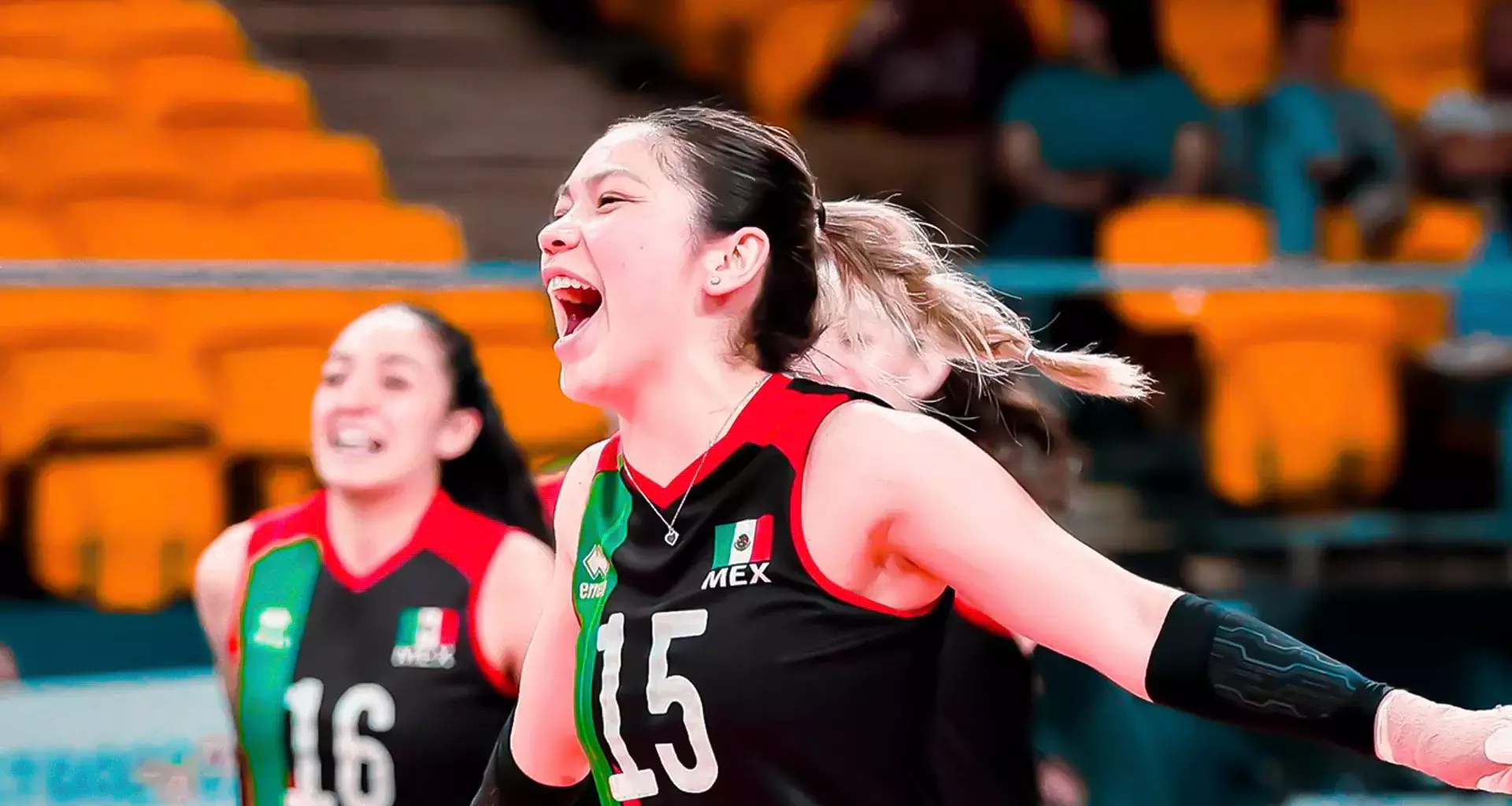 Karen Paola Rivera en los Juegos Panamericanos 2023, medalla de bronce en voleibol