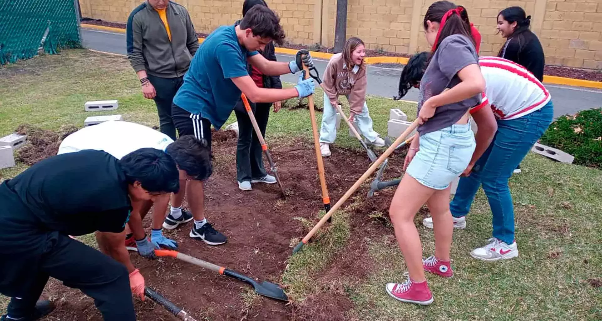 Jardín botánico en PrepaTec Santa Anita. 