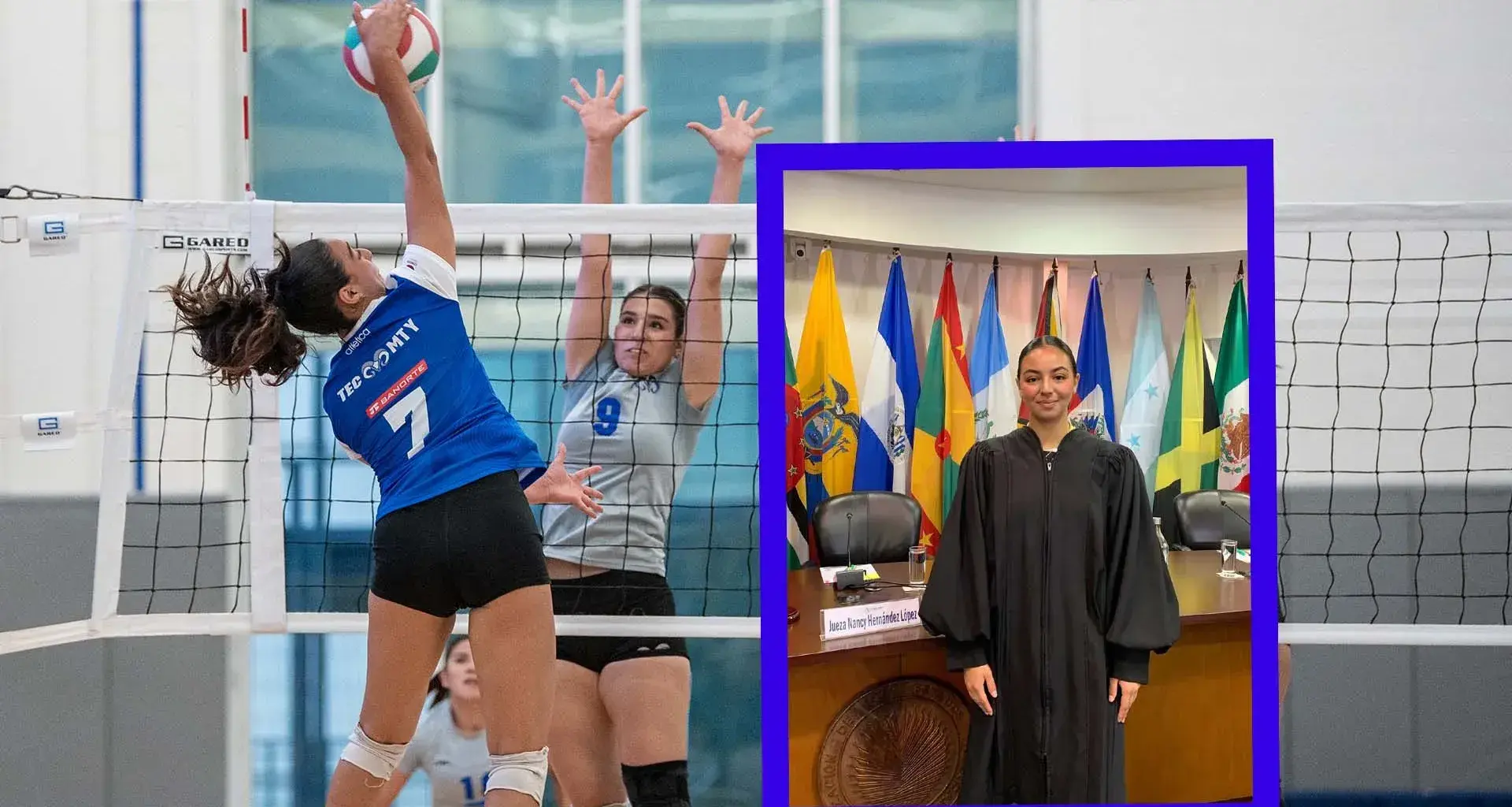 Integrante del equipo femenil de voleibol de Borregos campus Mty tiene estancia en Corte Interamericana de Derechos Humanos.