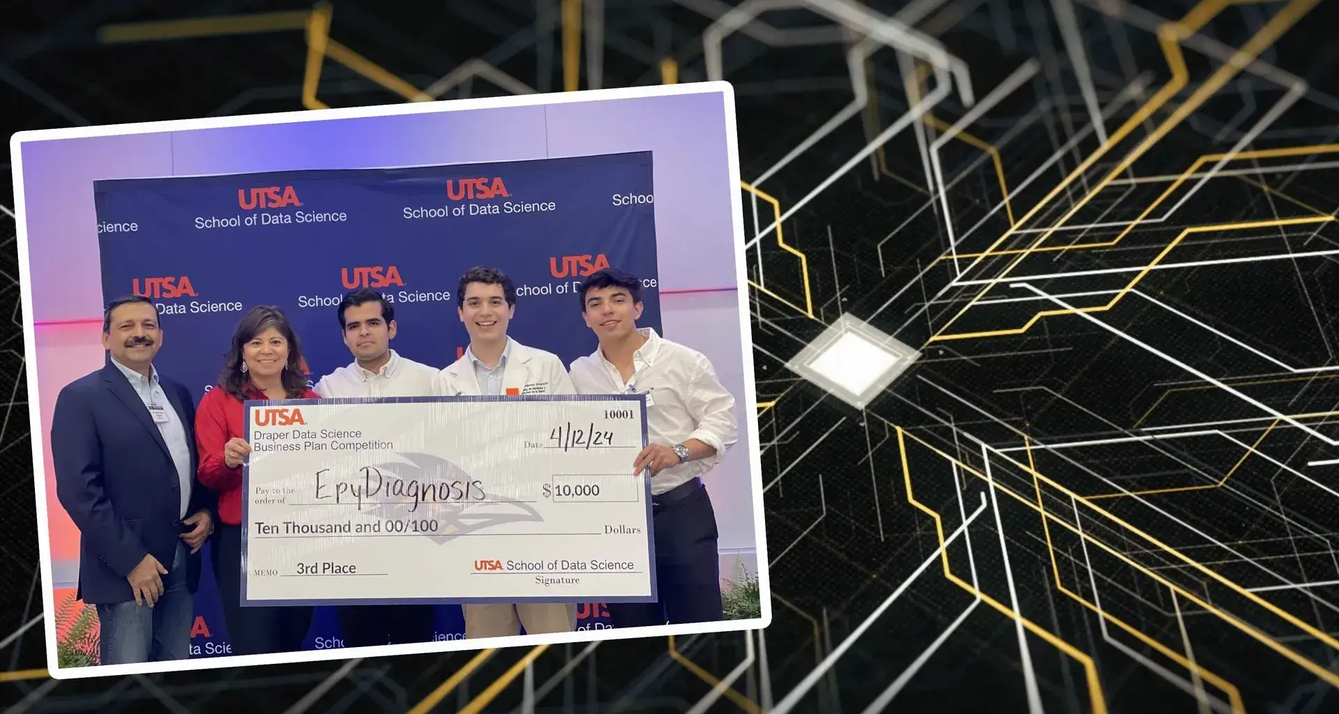 Tec students win third place in UTSA data science tournament