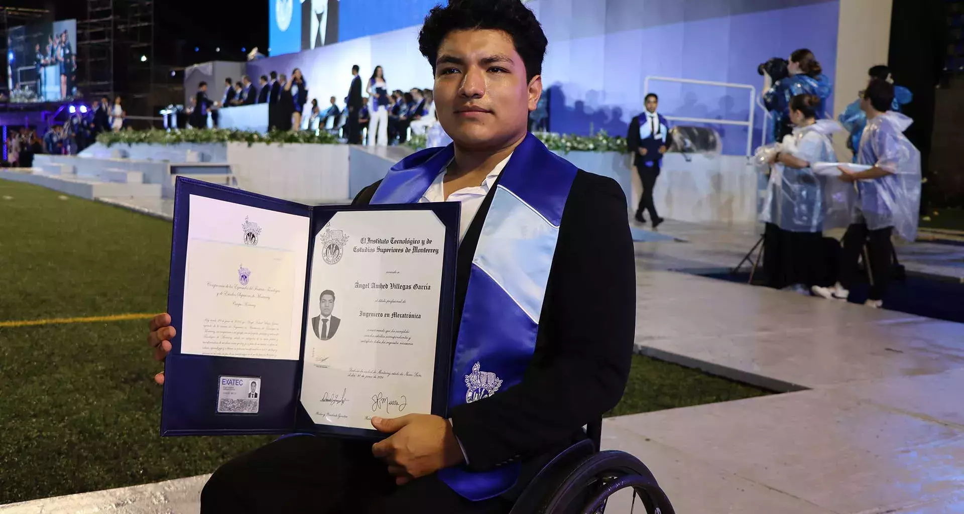 Ángel Villegas, egresado de campus Monterrey generación junio 2024.