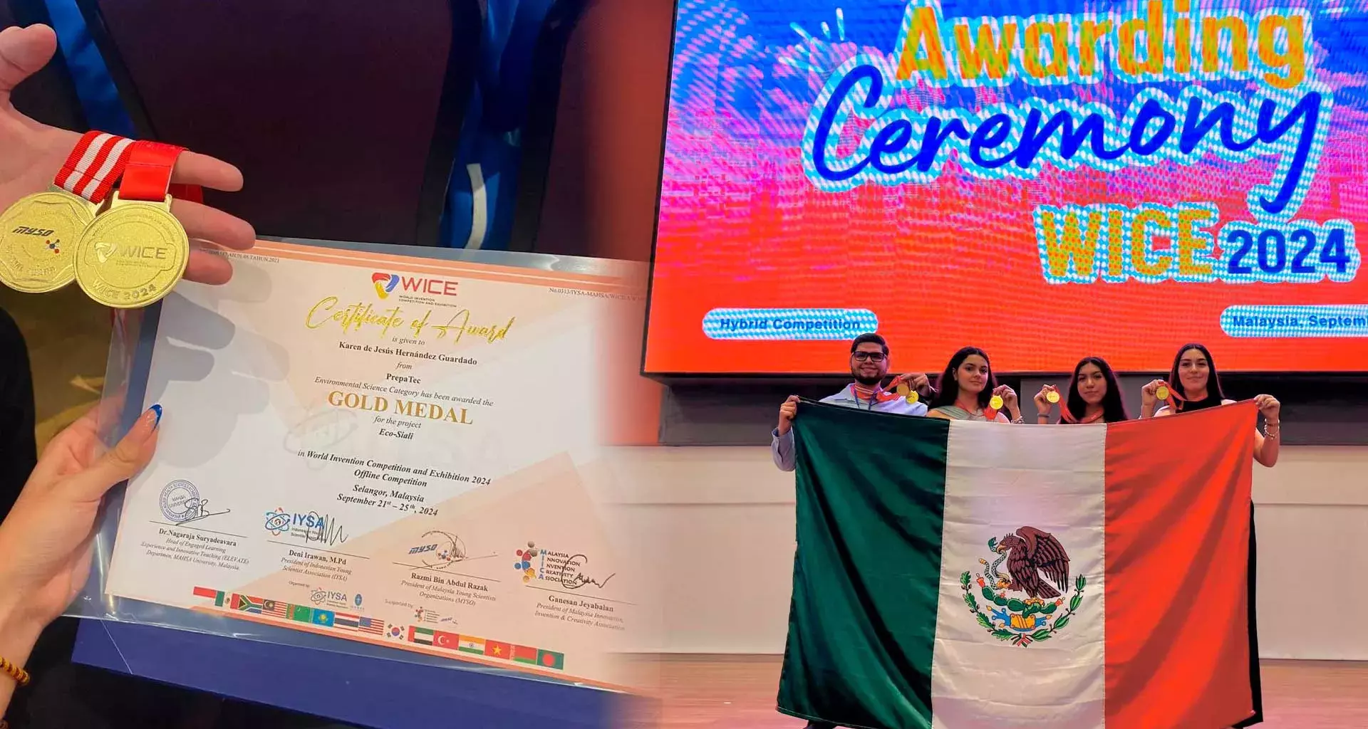 Alumnas PrepaTec Navojoa obtienen medalla de oro en competencia internacional de ciencias.