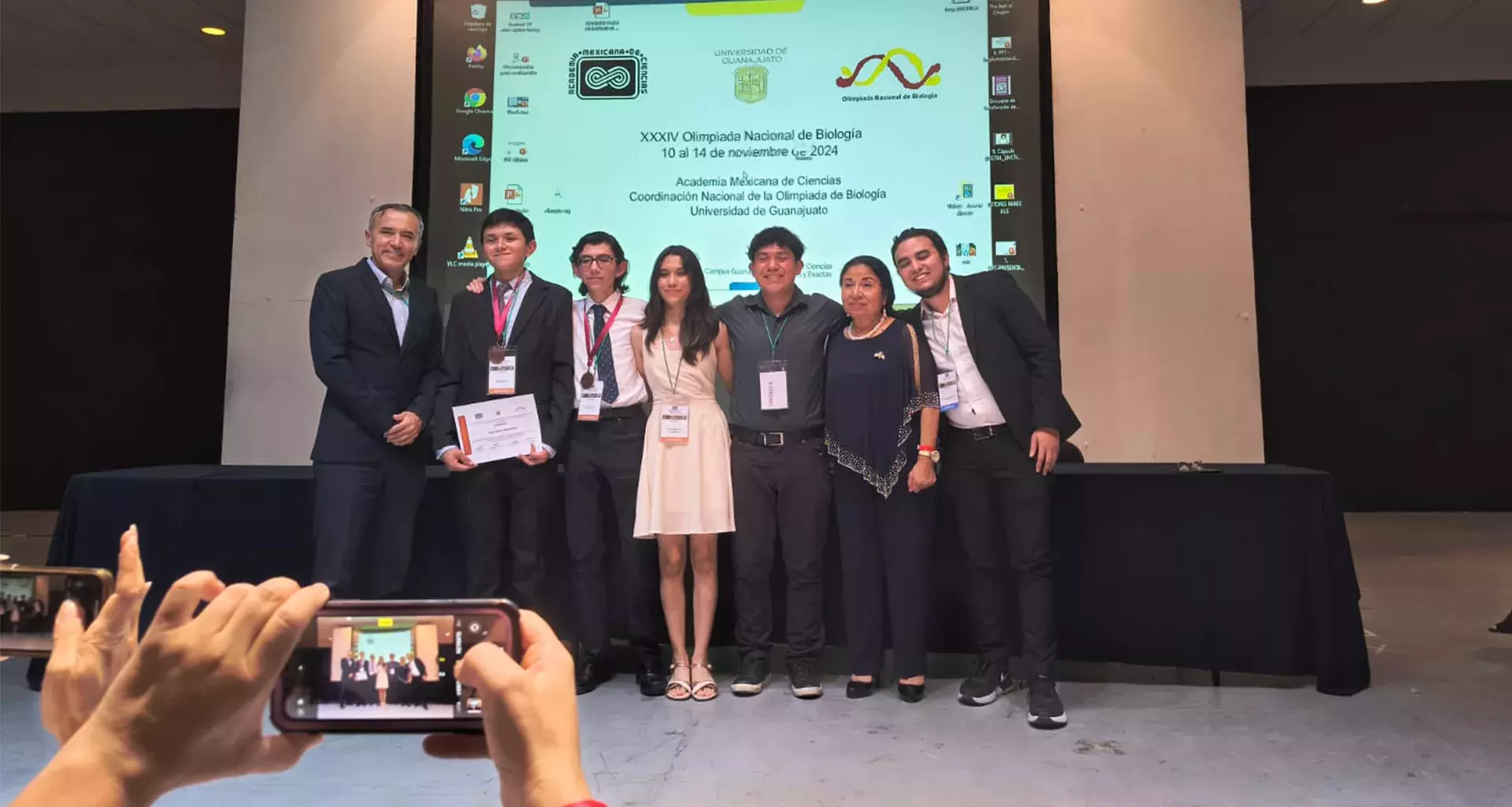 Ganadores de la Olimpiada Nacional de Biología