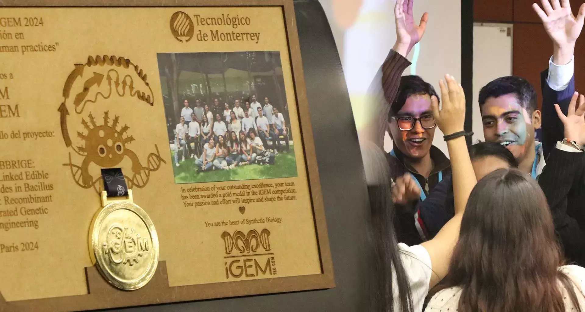 Estudiantes del Tec campus Estado de México ganan medalla de oro en la competencia internacional de biología sintética iGEM 2024.