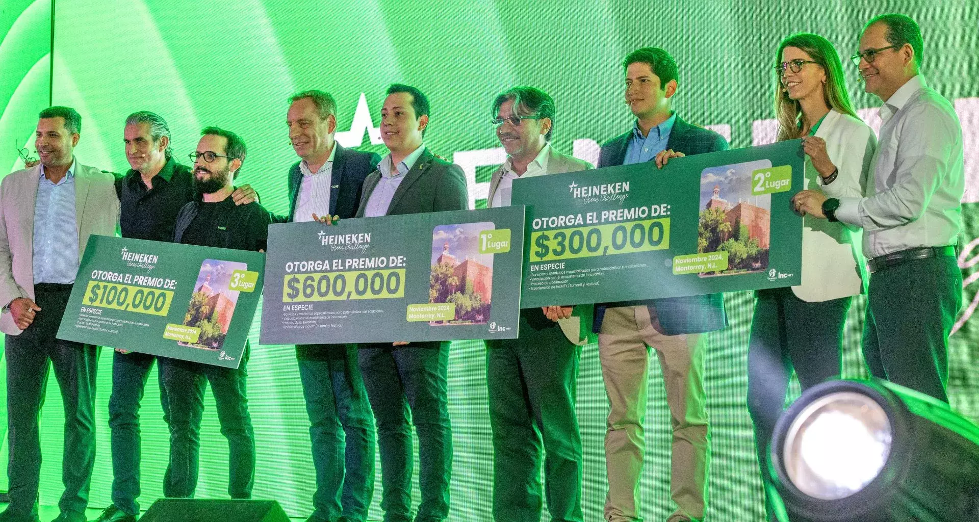 ganadores del reto HEINEKEN 2024 en incmty summit