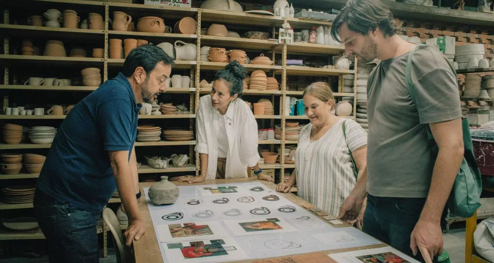 Profesora del Tec campus Querétaro impartiendo taller de cerámica