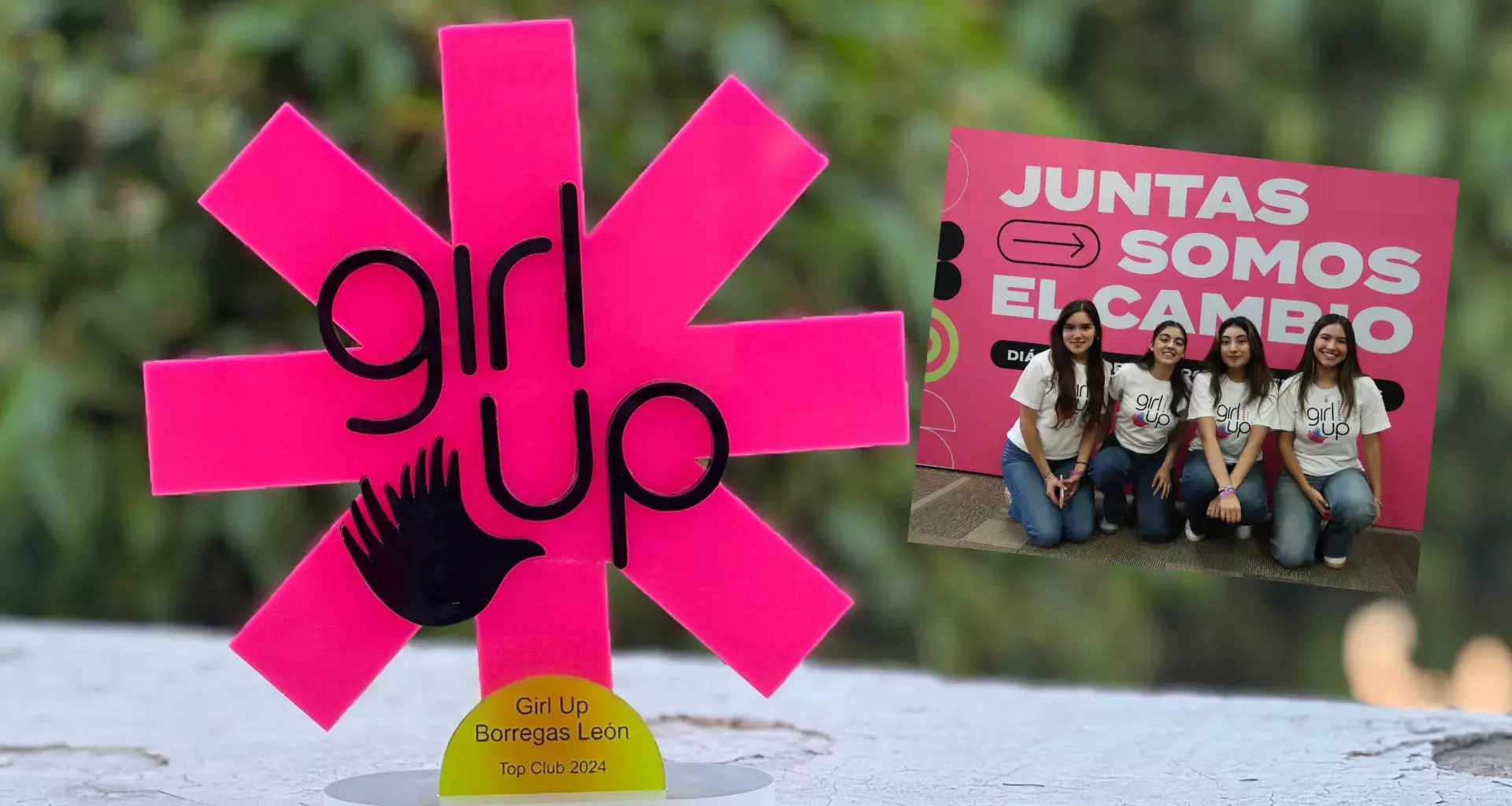 Premio de Girl Up Borregas León 2024 en el evento