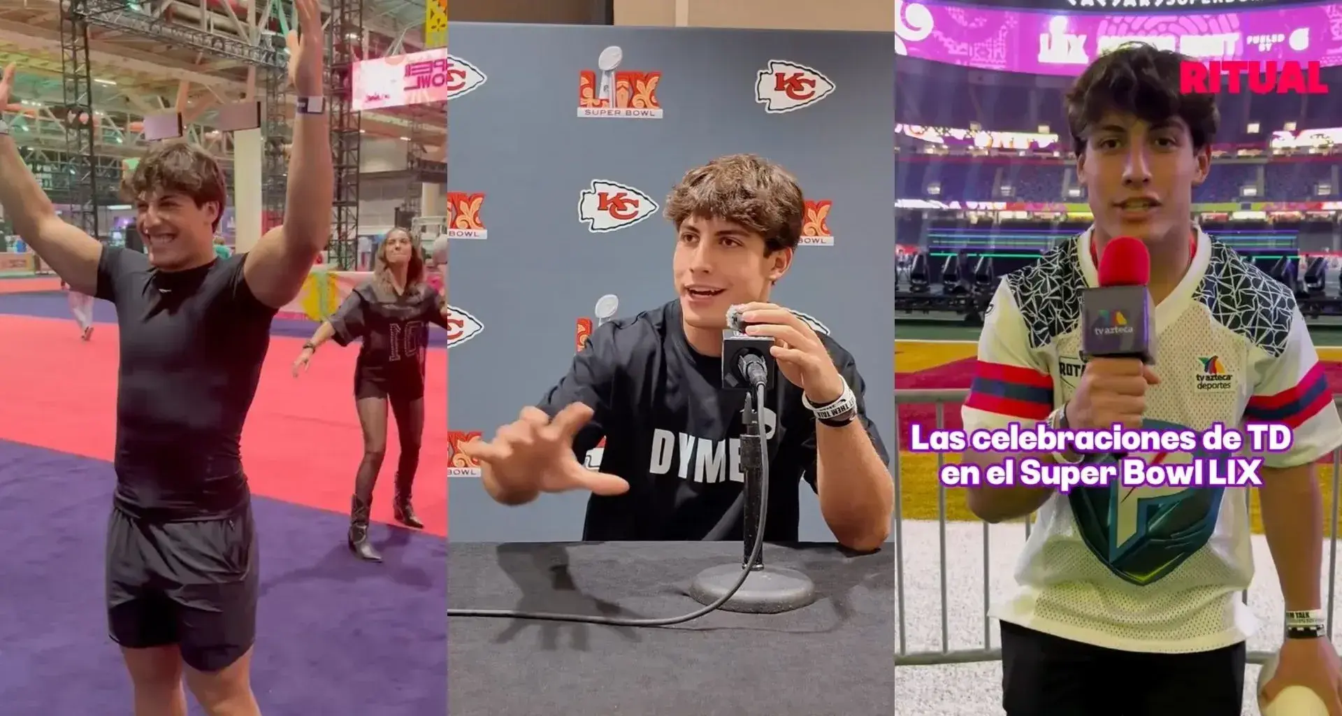Fer Mayen fue al Super Bowl LIX con TV Azteca