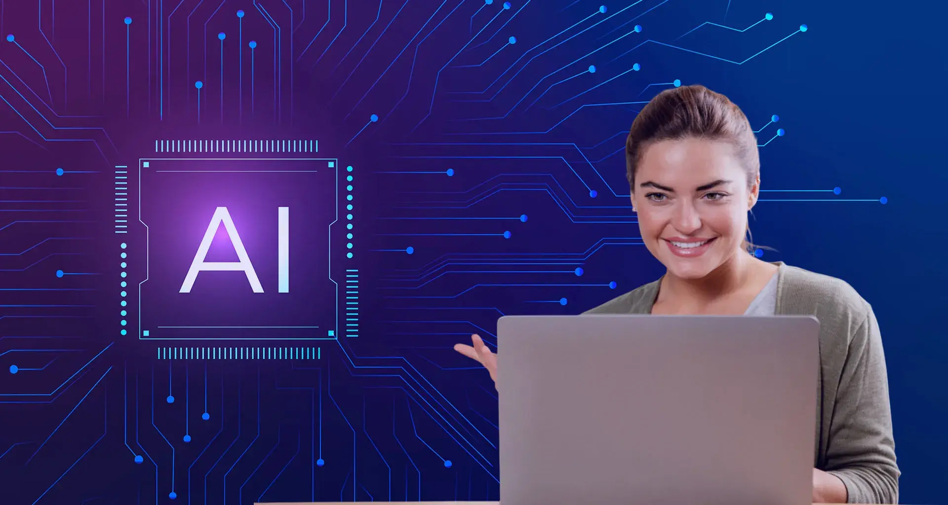 Persona usando Inteligencia Artificial