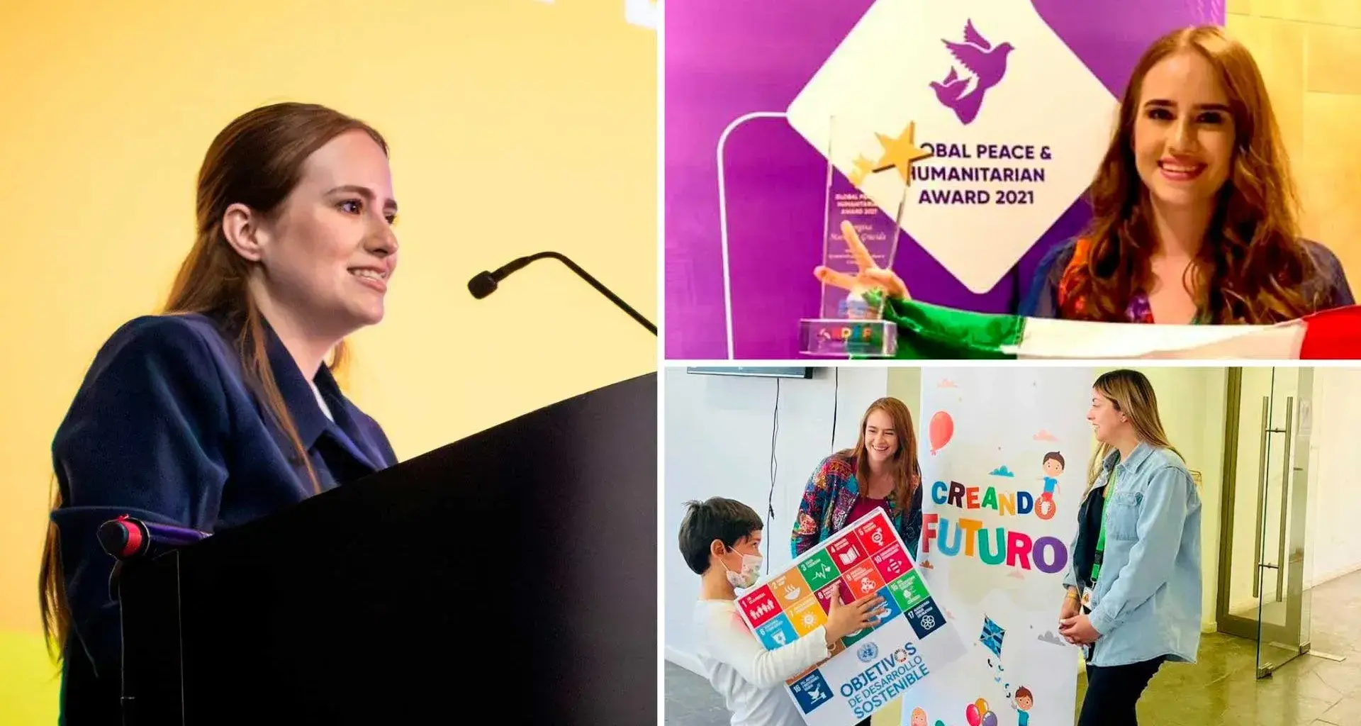 The young Mexican woman who supports children through her foundation 