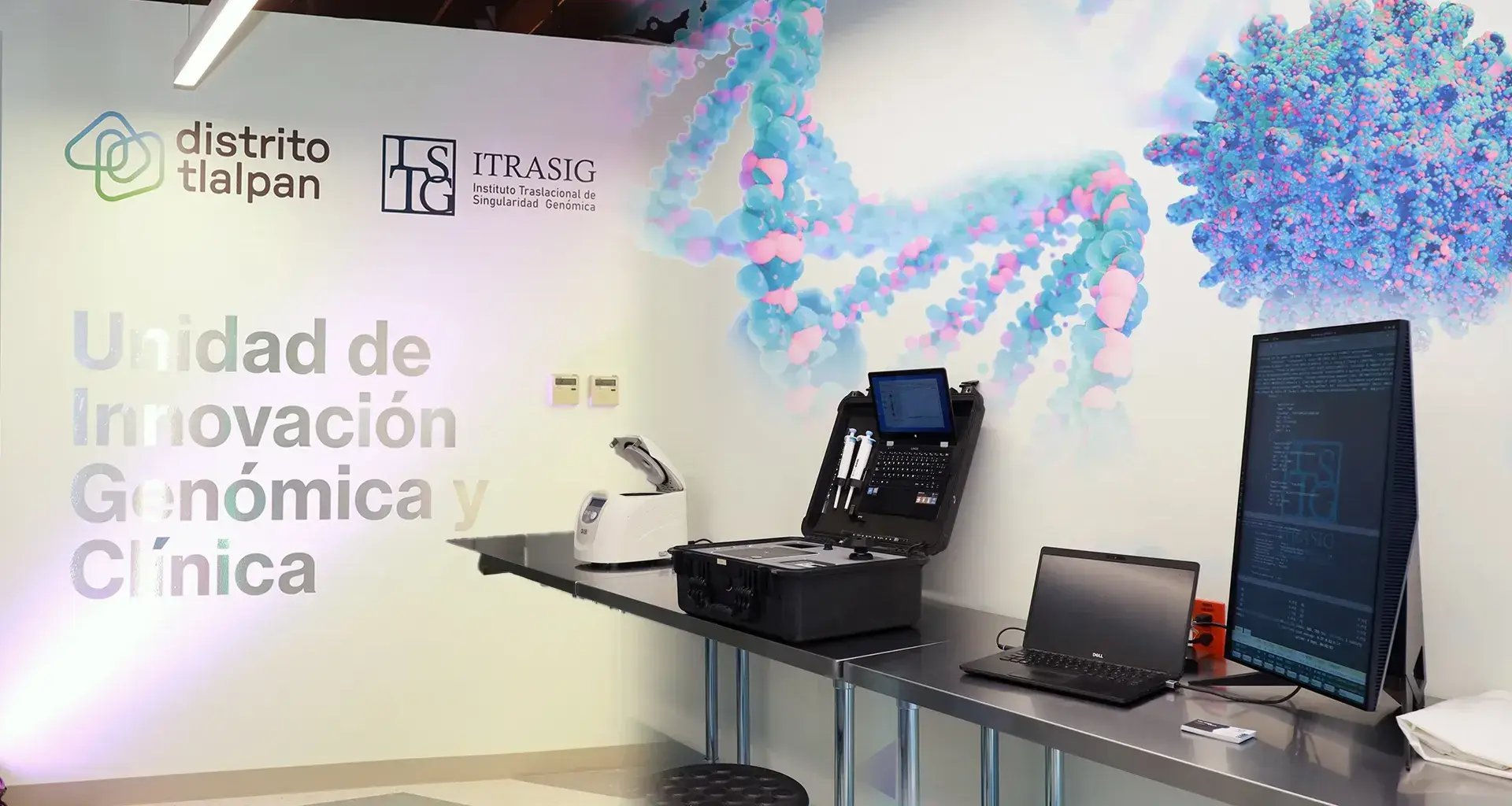 Laboratorio de la Unidad de Innovación Genómica del Tec